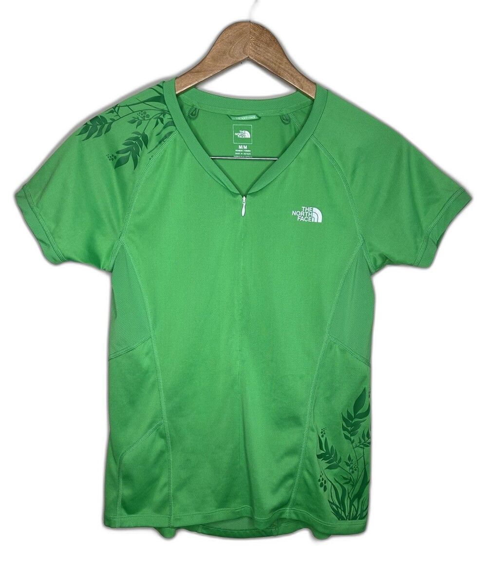 The North Face Womens Size Medium Quarter Zip Floral Cycling Bike Jersey Top